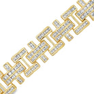 Cross Princess Cut CZ Hip Hop Bracelet HipHopBling