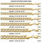 Cuban Curb Frosted Concave Gold Plated Chain Necklace 4MM 8" Bracelet HipHopBling