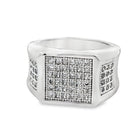 Cube Ice CZ Ring .925 Sterling Silver 8 HipHopBling