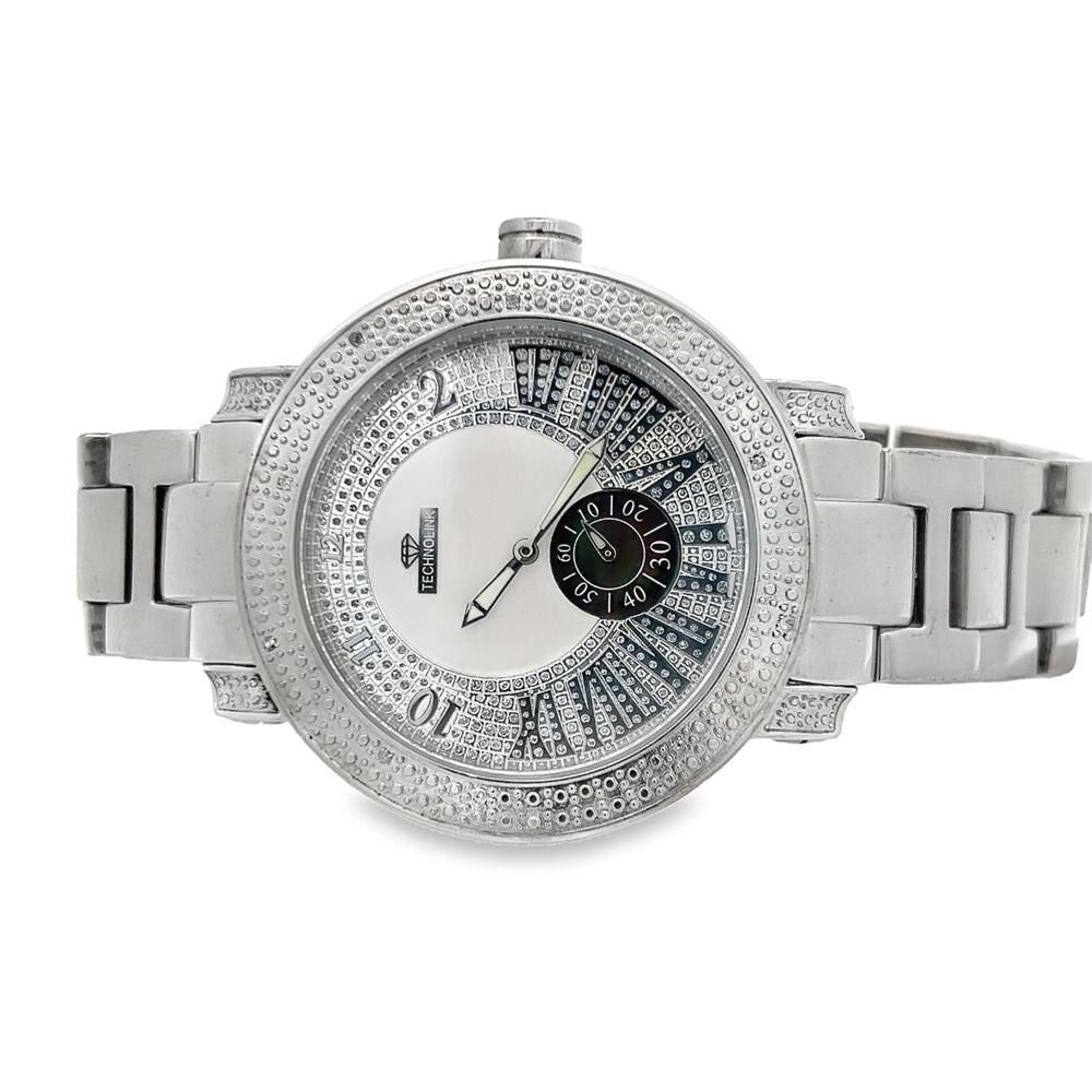 Custom Dial Real Diamond Watch HipHopBling