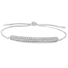 CZ ID Bolo Bracelet .925 Sterling Silver Silver HipHopBling