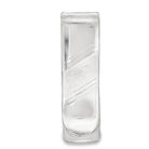 Diagonal Stripe Money Clip .925 Sterling Silver HipHopBling