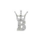 Diamond Hip Hop Bling Logo Pendant Solid 14K Gold 14K White Gold Micro 20MM HipHopBling