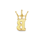 Diamond Hip Hop Bling Logo Pendant Solid 14K Gold 14K Yellow Gold Micro 20MM HipHopBling