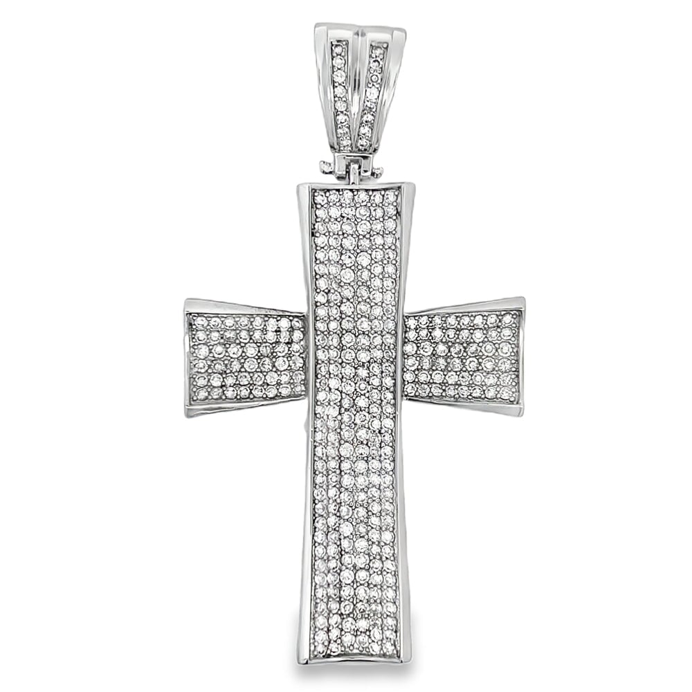 Emperor Cross CZ Iced Out Pendant HipHopBling