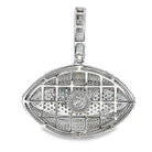 Evil Eye Baguette CZ Hip Hop Iced Out Pendant White Gold HipHopBling