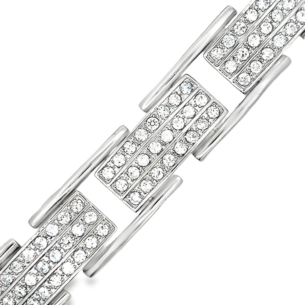 Fat Bar CZ Hip Hop Bracelet HipHopBling