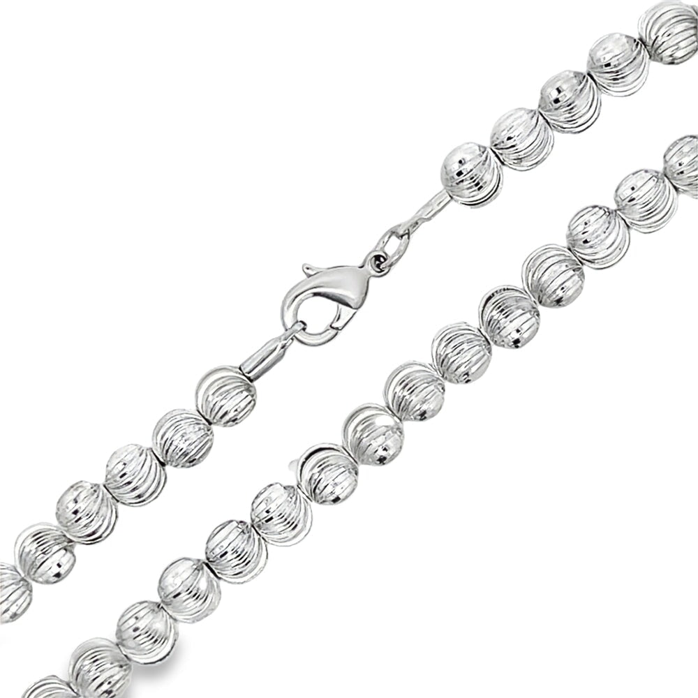 FREE Moon Cut Chain 5MM Rhodium - Shipping HipHopBling