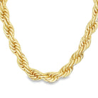 French Rope Gold Plated Chain Necklace 3MM 8" Bracelet HipHopBling