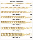 Frosted Cuban Curb Gold Plated Chain Necklace 4MM 8" Bracelet HipHopBling