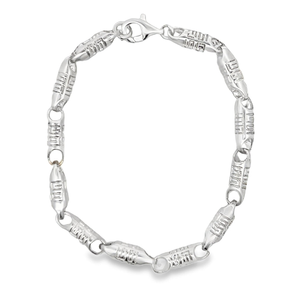 G Link Bracelet .925 Sterling Silver HipHopBling