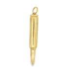 Gold Not Real Bullet Pendant .925 Sterling Silver HipHopBling