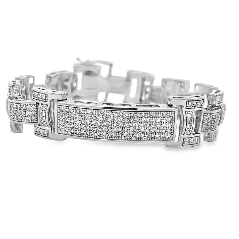 ID Link CZ Hip Hop Bracelet HipHopBling
