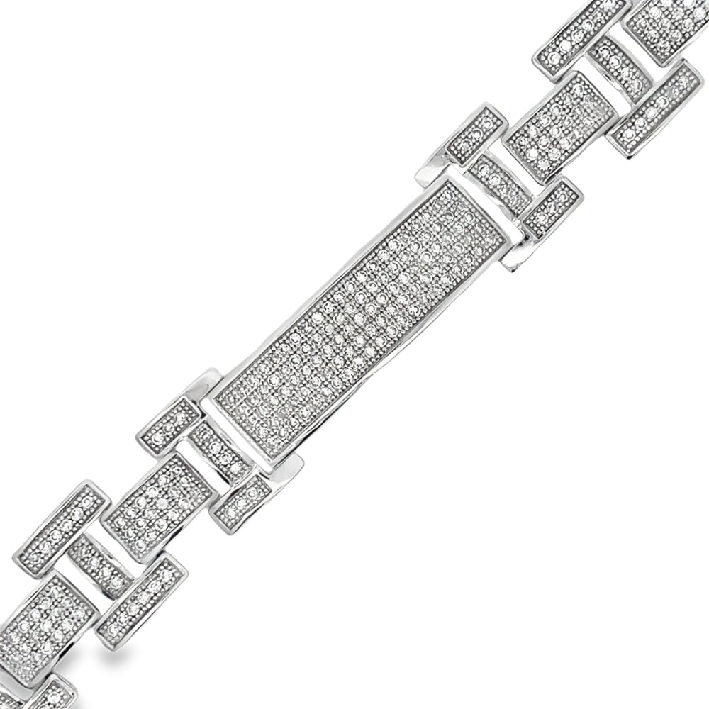 ID Link CZ Hip Hop Bracelet HipHopBling