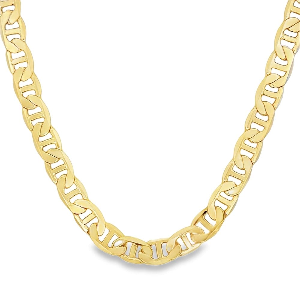 Mariner Gold Plated Chain Necklace 4MM 8" Bracelet HipHopBling