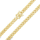Miami Cuban Hidden Clasp Gold Plated Chain Necklace 6MM 8" Bracelet HipHopBling