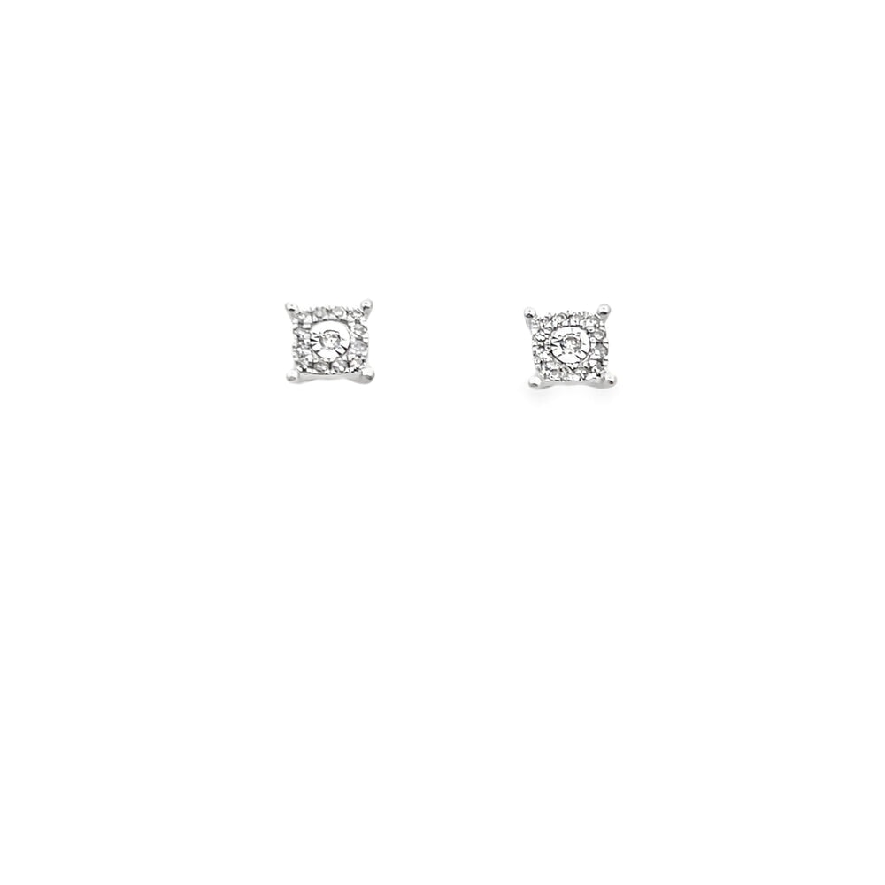 Miracle Studs Diamond Earrings .10cttw 10K Gold 10K Yellow Gold HipHopBling