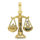 Money Hanging Scale CZ Hip Hop Iced Out Pendant White Gold HipHopBling