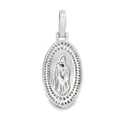 Mother Mary .97cttw VVS Moissanite Pendant .925 Sterling Silver HipHopBling