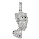 Nefertiti Iced Out Moissanite Pendant .925 Sterling Silver HipHopBling