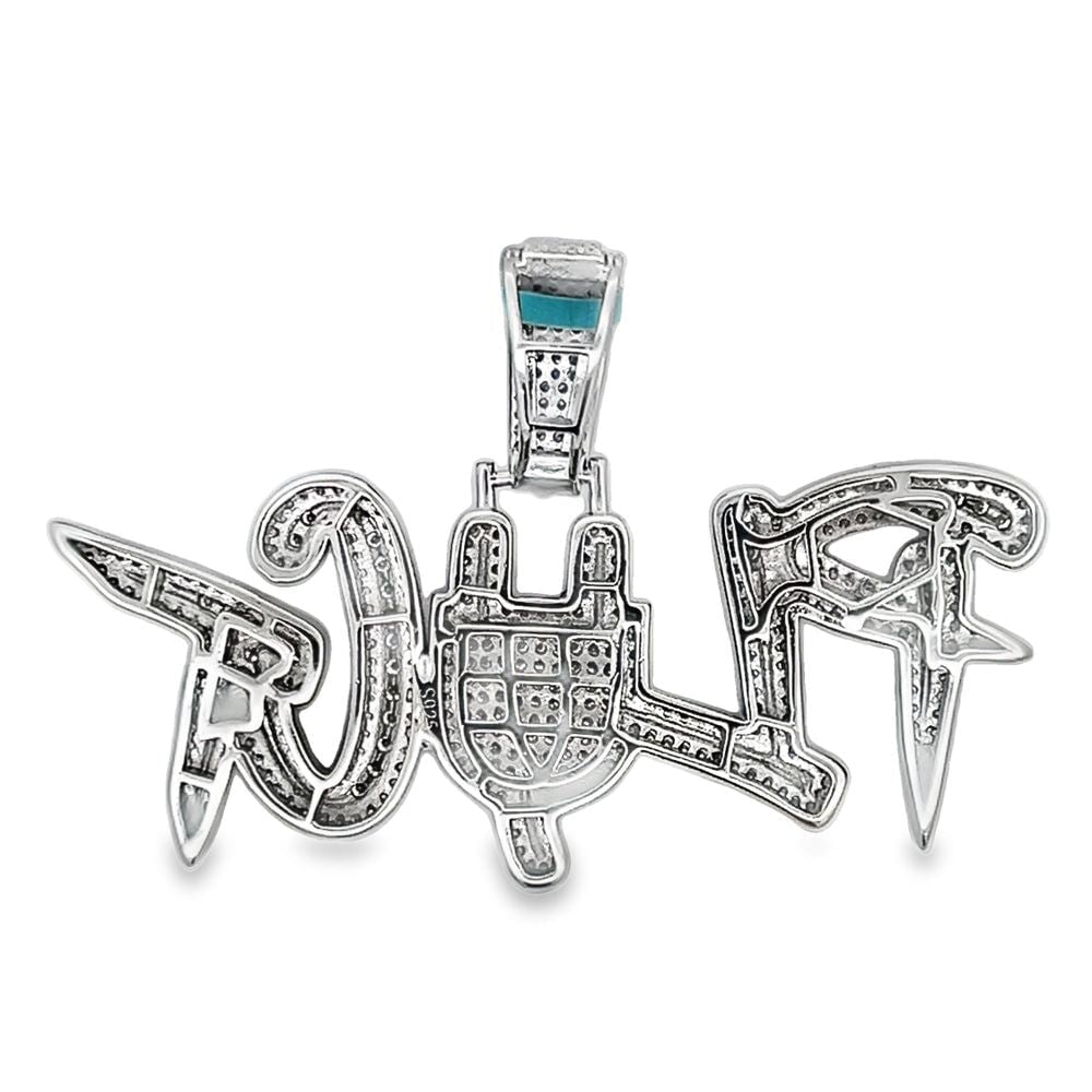 PLUG Iced Out Moissanite Pendant .925 Sterling Silver HipHopBling