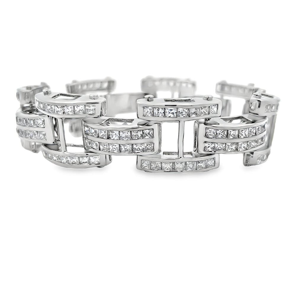 Princess I Bar CZ Hip Hop Bracelet HipHopBling