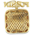 Pushin P CZ Hip Hop Bling Iced Out Pendant Yellow Gold HipHopBling