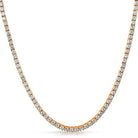 Rose Gold 4MM CZ Bling Tennis Chain 18" HipHopBling