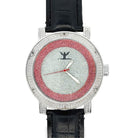 Silver Red Ring Dial Hip Hop Real Diamond Watch HipHopBling