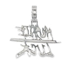 Small Hustle Luck 1.50cttw Diamond Pendant 10K Gold Yellow Gold HipHopBling