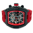 Sport Real Diamond Hip Hop Watch Red | Black HipHopBling
