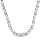 Stainless Steel 1 Row 4MM CZ Tennis Chain 20" Yellow Gold HipHopBling
