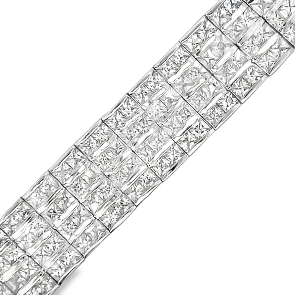 Super Princess Cut CZ Hip Hop Bracelet HipHopBling