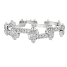 Swivel Bar CZ Iced Out Bracelet .925 Sterling Silver HipHopBling