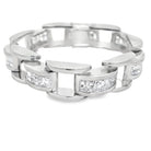 Swivel Link Princess Cut CZ Iced Out Bracelet .925 Sterling Silver HipHopBling