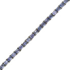Tanzanite Oval Cut Womens Tennis Bracelet .925 Sterling Silver HipHopBling