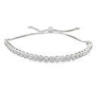 Tennis Bolo Bracelet .925 Sterling Silver Silver HipHopBling
