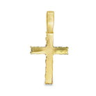 Tennis Cross CZ Iced Out Pendant & Free Chain Gold 18" HipHopBling