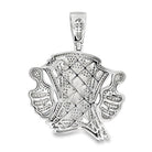 Thumbs Up Money Stack 3.20cttw VVS Moissanite Pendant .925 Silver HipHopBling