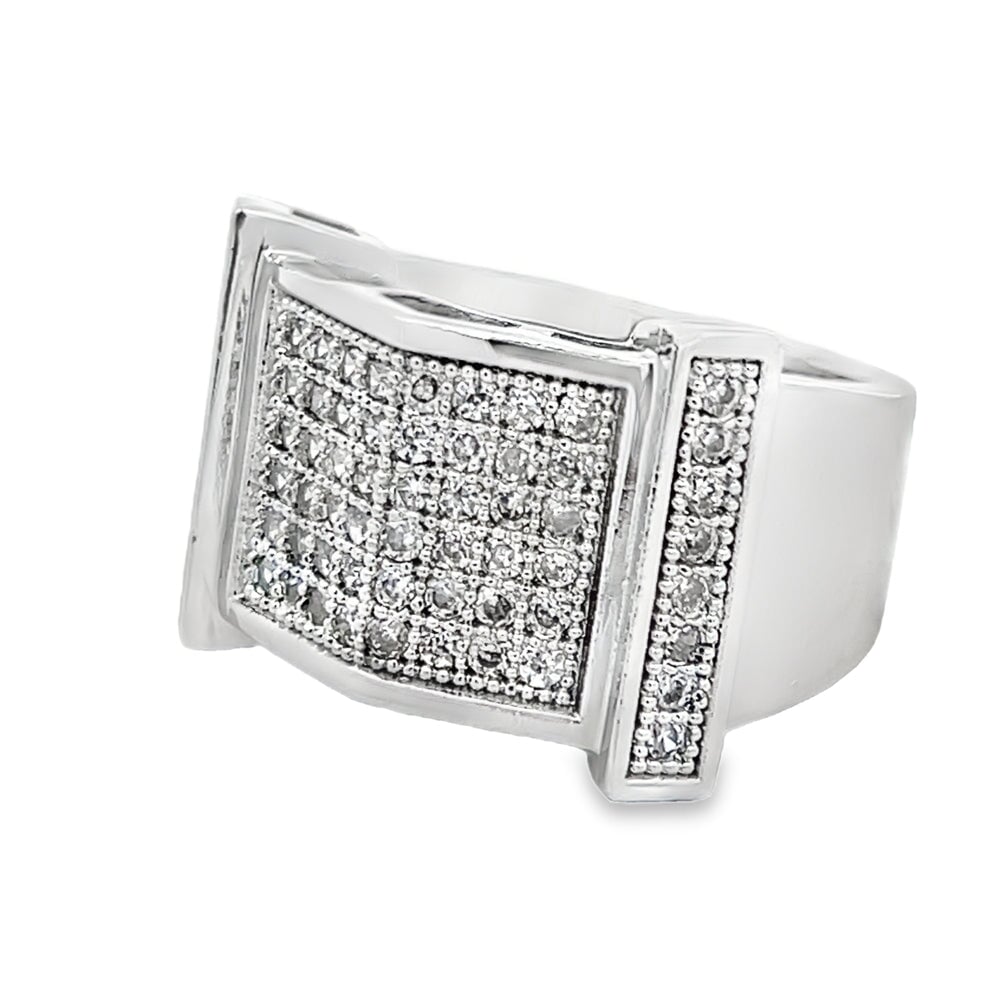 Tip Top CZ Ring .925 Sterling Silver 8 HipHopBling