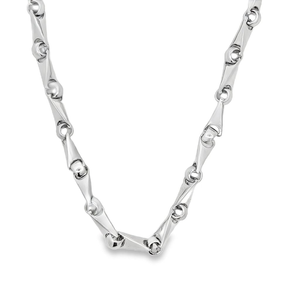 Triangle Link Hip Hop Chain .925 Sterling Silver HipHopBling