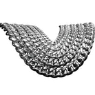 VVS Moissanite Miami Cuban Bracelet Steel / .925 Silver 8MM White Gold 18" HipHopBling