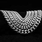 VVS Moissanite Miami Cuban Bracelet Steel / .925 Silver 8MM Yellow Gold 18" HipHopBling