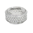VVS Moissanite Thick Eternity Band Stainless Steel 7 HipHopBling
