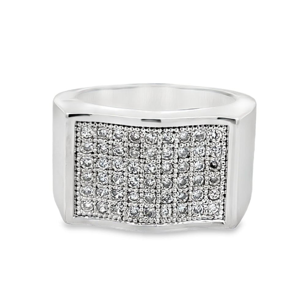 Waves CZ Ring .925 Sterling Silver 8 HipHopBling