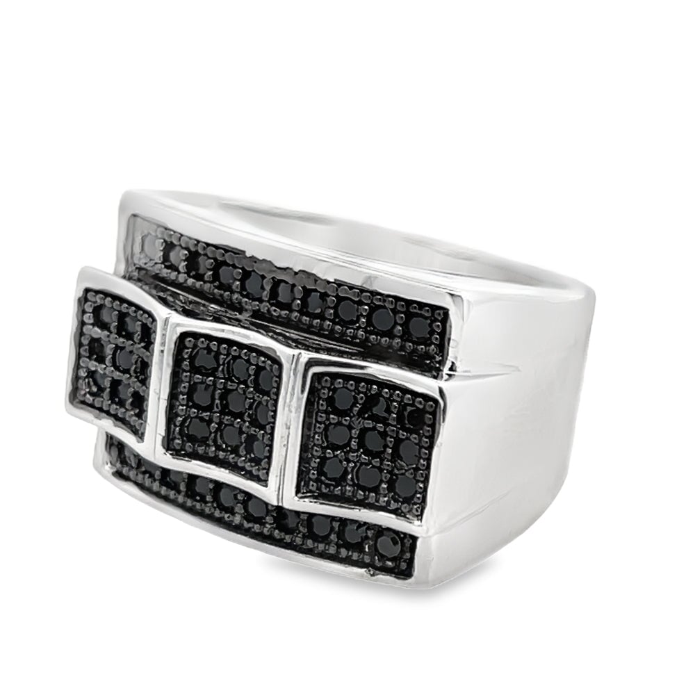 Winner Black CZ Ring .925 Sterling Silver 8 HipHopBling