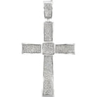 XL Cross 3.88cttw Diamond Pendant .925 Sterling Silver HipHopBling