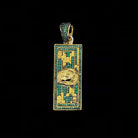 $100 Bill Green VVS CZ Hip Hop Bling Bling Pendant Yellow Gold HipHopBling
