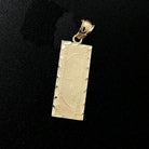$100 Bill Small DC 10K Yellow Gold Pendant HipHopBling