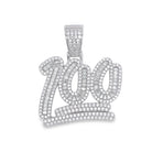 100 Large Baguette VVS Moissanite Pendant .925 Sterling Silver HipHopBling